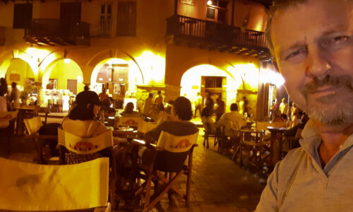 A lively evening at Donde Fidel Salsa Bar, where the infectious beats of salsa music is played in Cartagena.