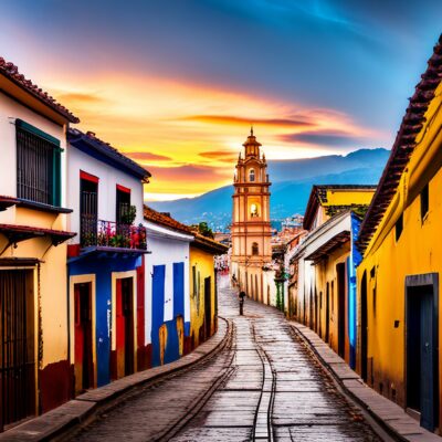 A breathtaking view of Colombia's vibrant and colourful cities.